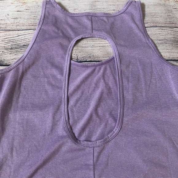 Fabletics Lilac Keyhole Back Tank Top Size XS - Picture 5 of 6